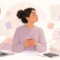 Persona haciendo una pausa en medio de un entorno de productividad y autoexigencia